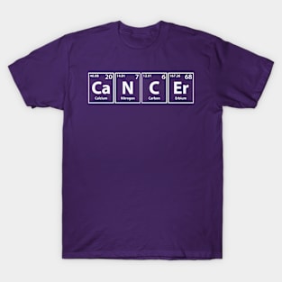 Cancer (Ca-N-C-Er) Periodic Elements Spelling T-Shirt